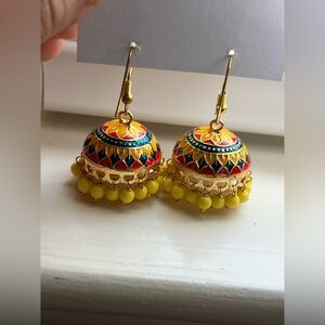 Colorful Jhumka Earrings Indian Pakistani